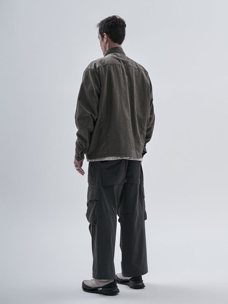 aroka cargo pants schoeller dryskin iron grey