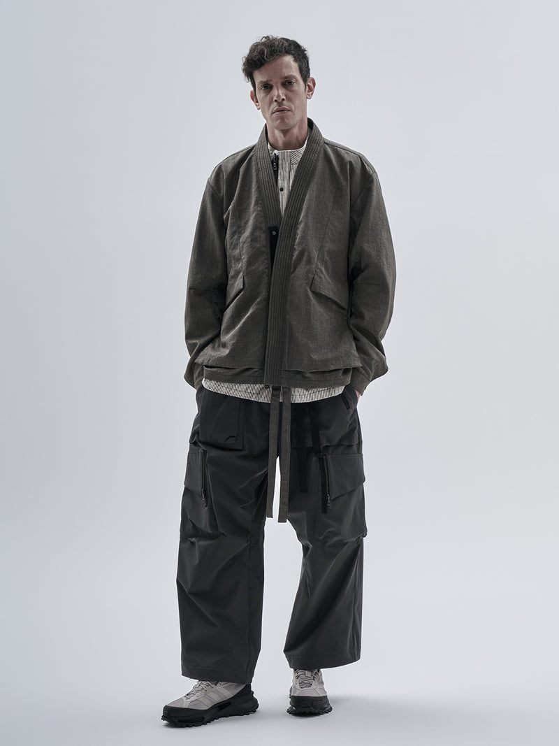 aroka cargo pants schoeller dryskin iron grey
