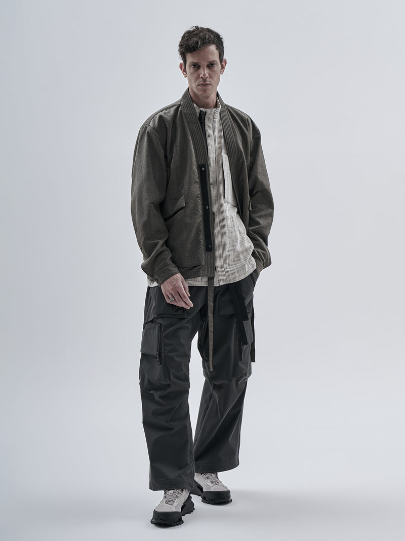 aroka cargo pants schoeller dryskin iron grey