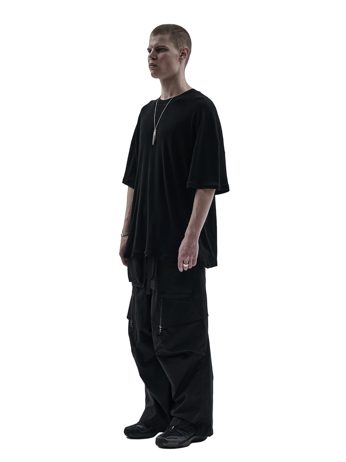 oian tee lycocell/wool black
