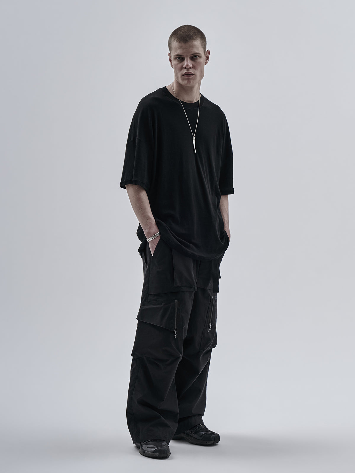 oian tee lycocell/wool black