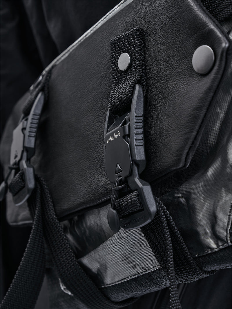 erein bag schoeller metal / kangaroo leather / kevlar