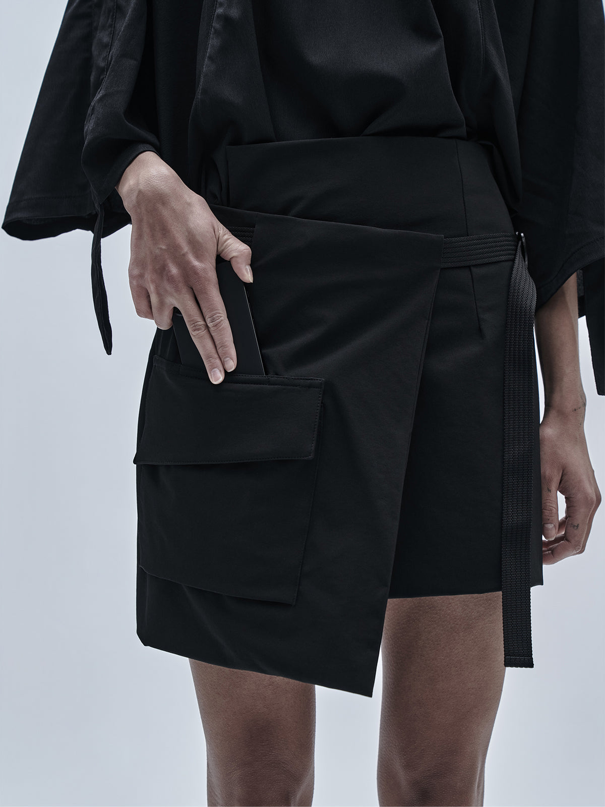 bildu skirt schoeller dryskin black