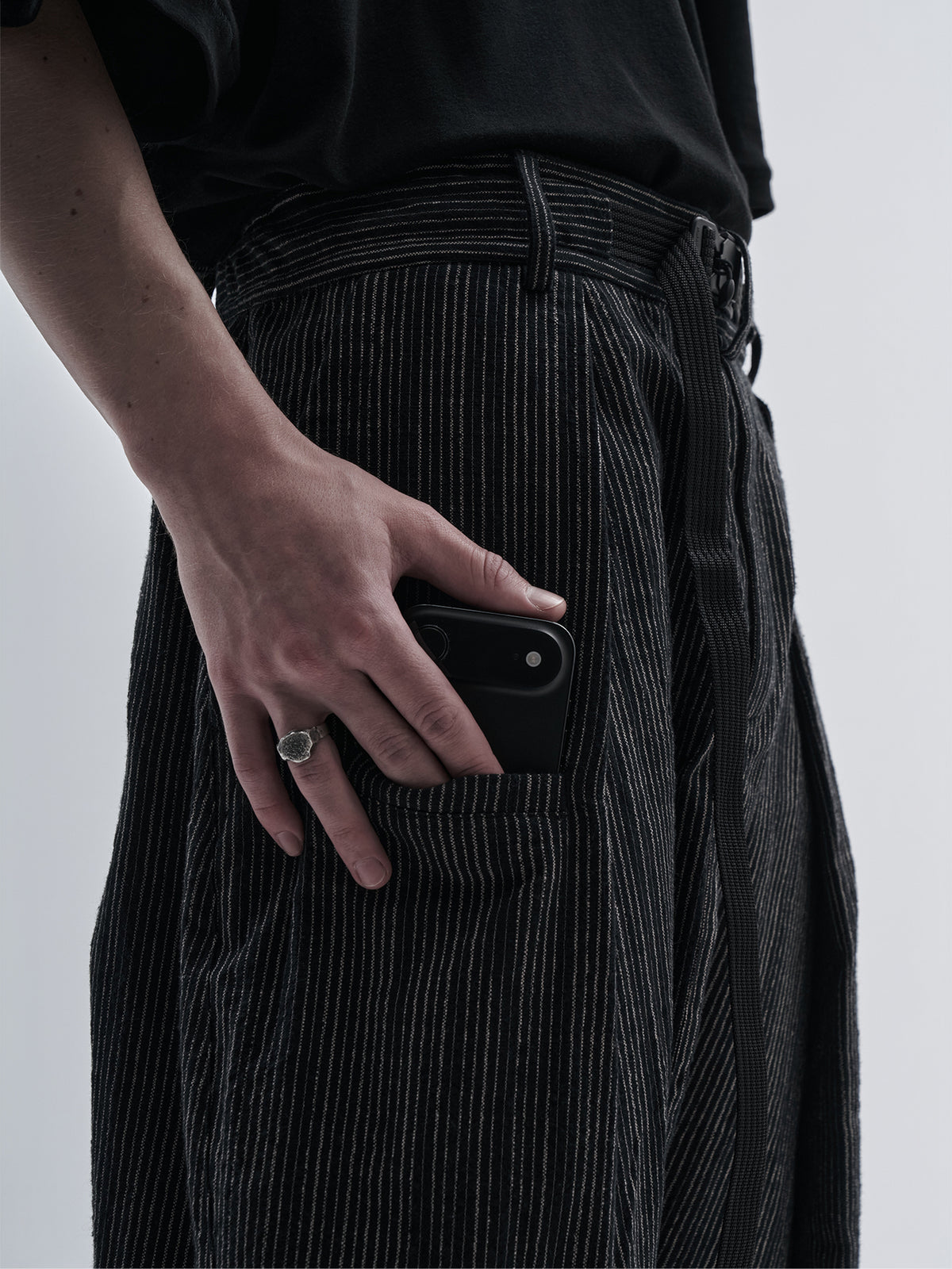 lainu pants chalk stripe nightfall