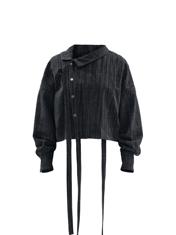 zirri blouse chalk stripe nightfall
