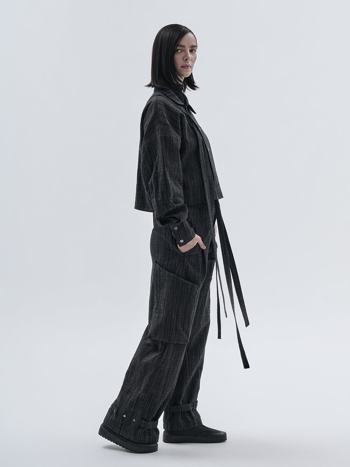 zirri blouse chalk stripe nightfall