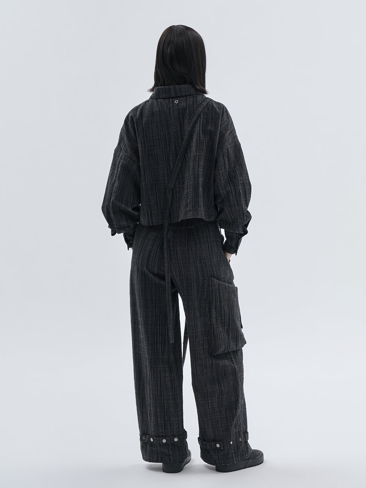 zirri blouse chalk stripe nightfall