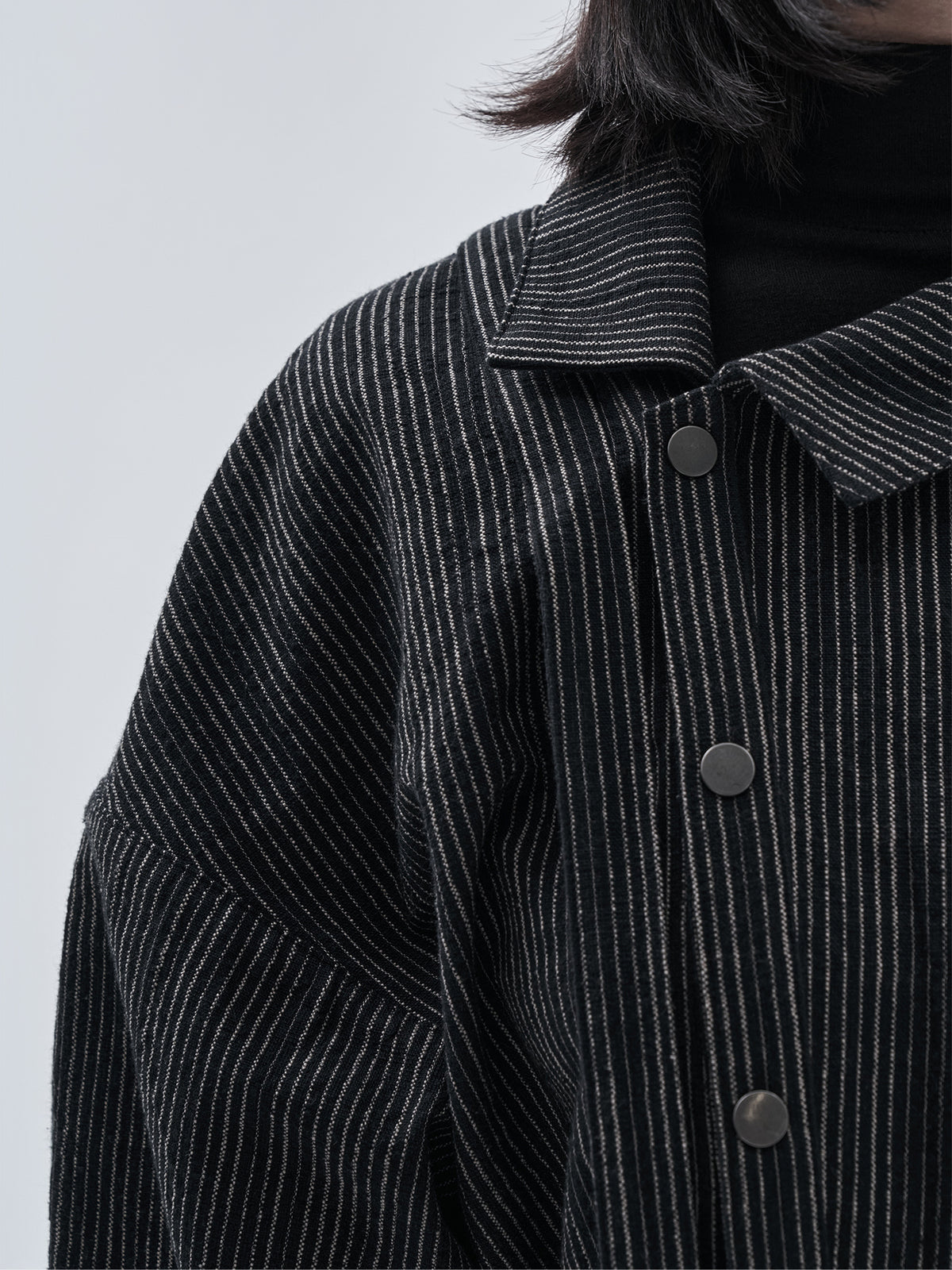 zirri blouse chalk stripe nightfall