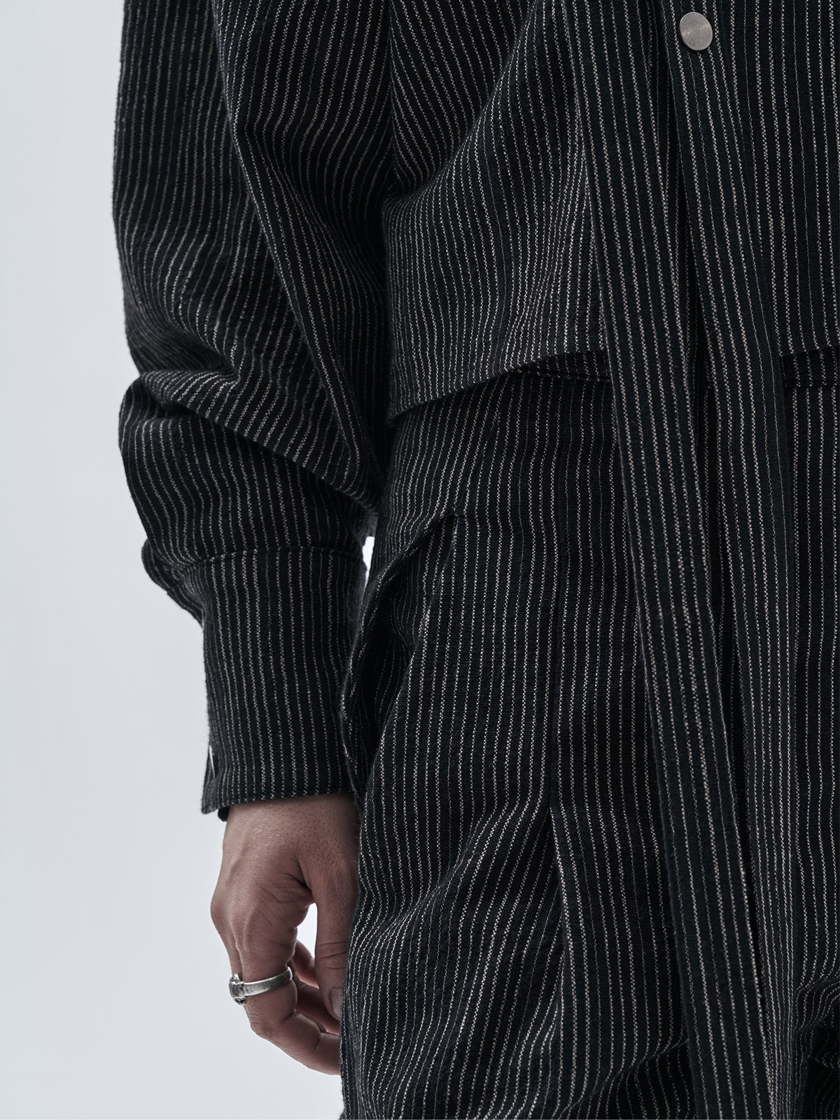 zirri blouse chalk stripe nightfall
