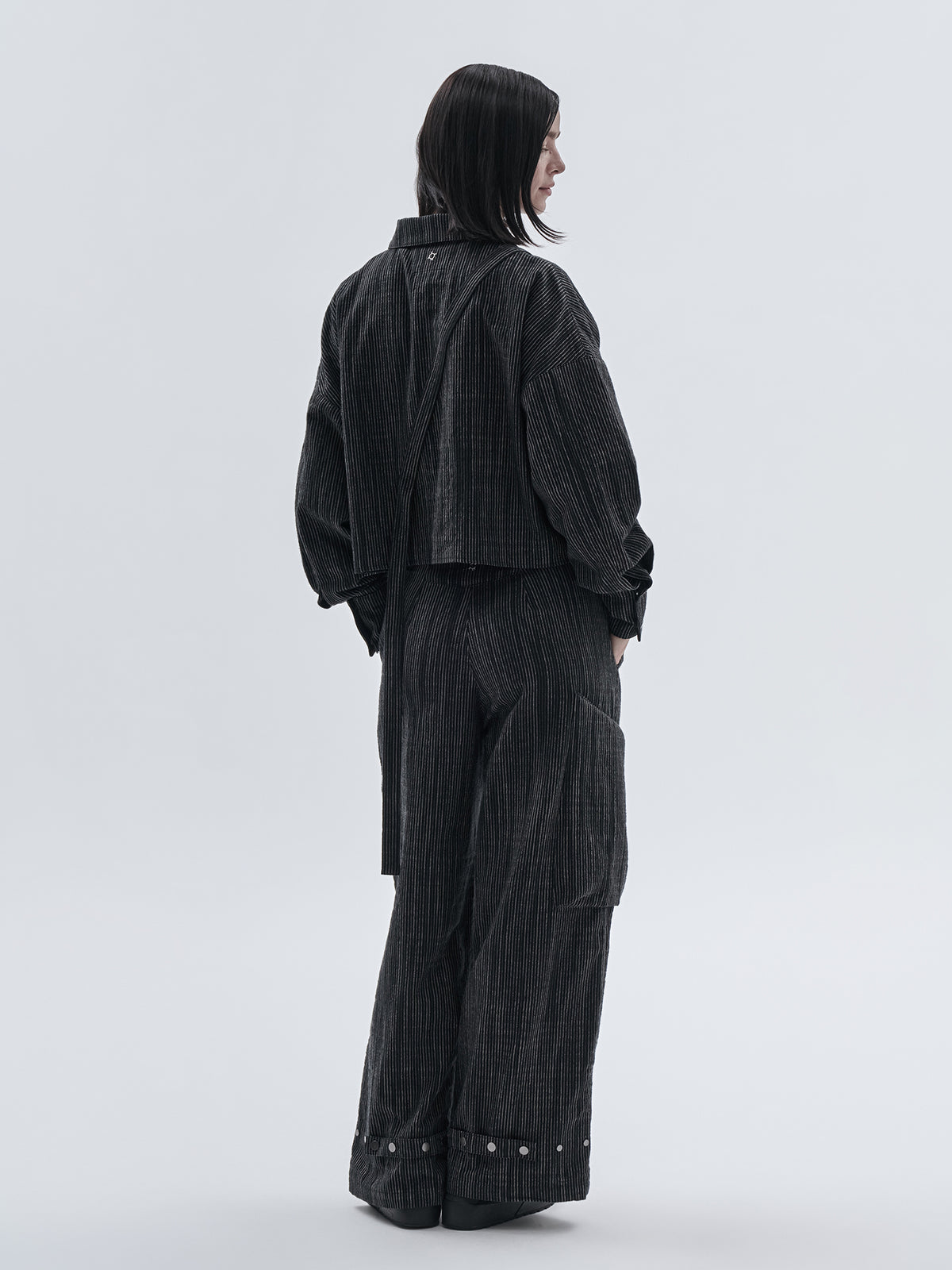 zirri blouse chalk stripe nightfall