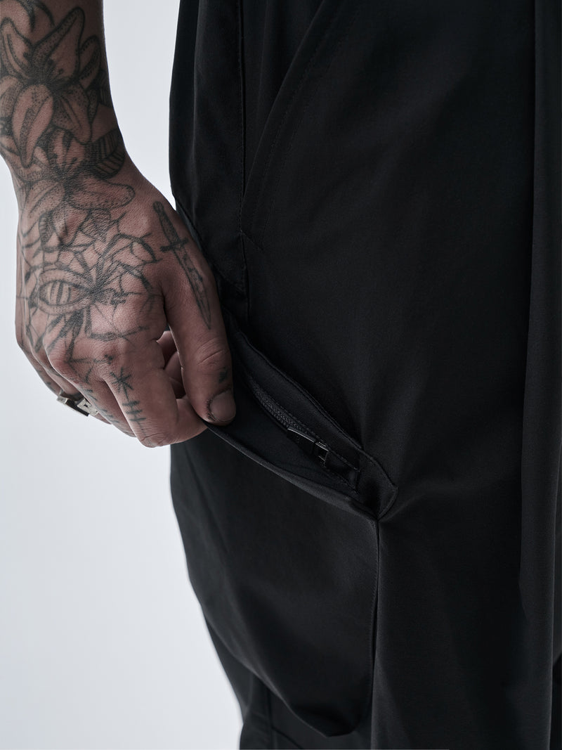 artxa cargo pants schoeller dryskin black