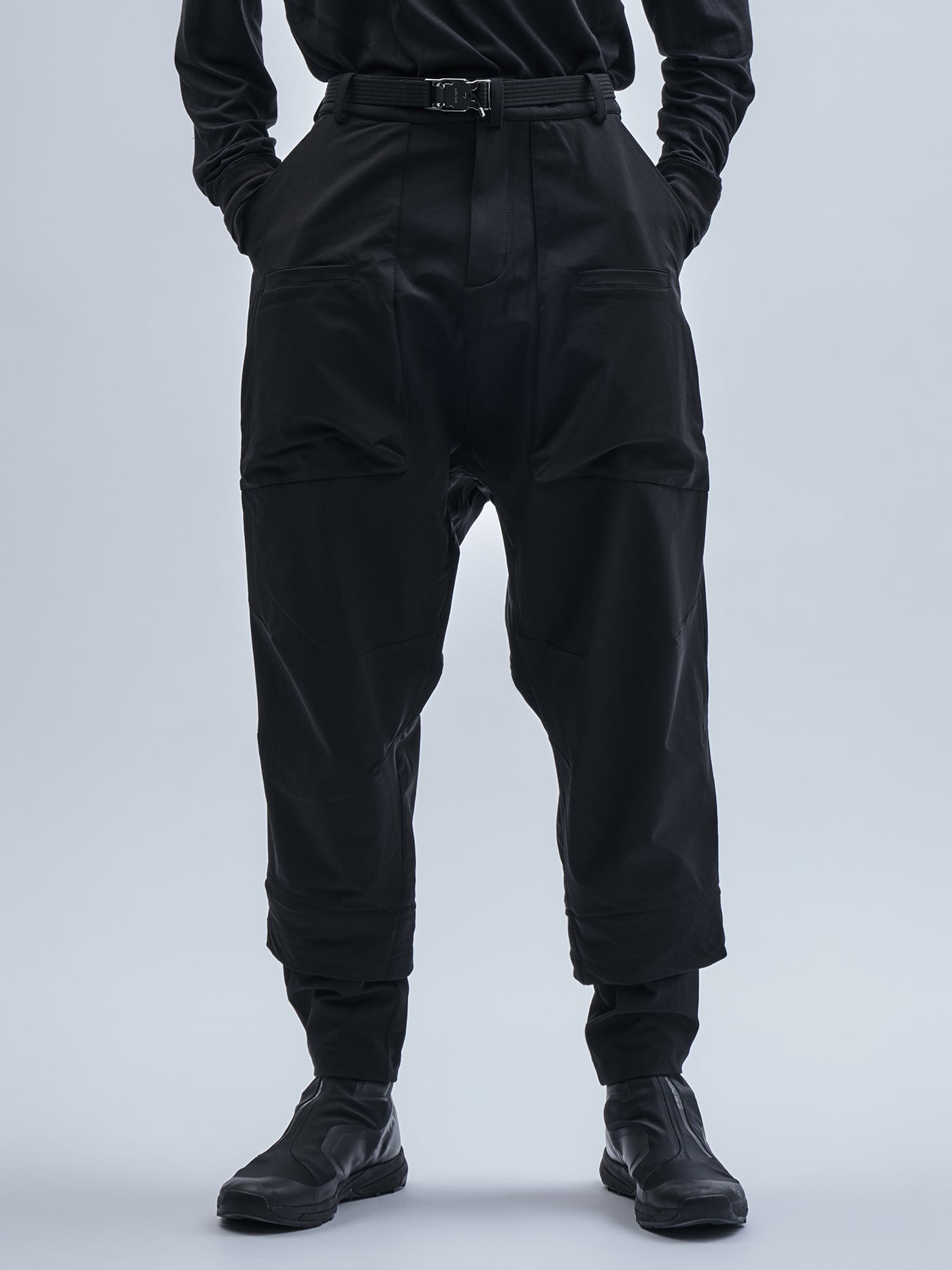 パンツ Radiant Belt cargo black denim saieta cargo pants schoeller dryskin black – enfin levé