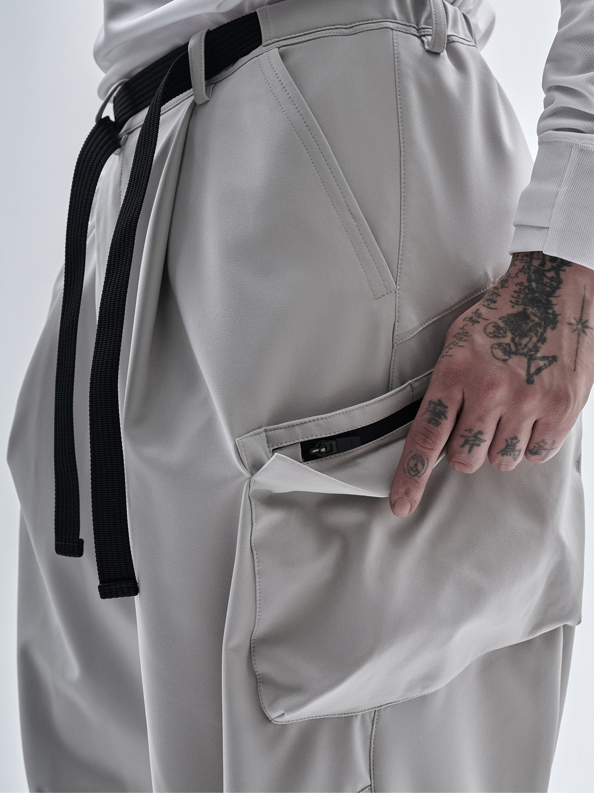 artxa cargo pants ivory