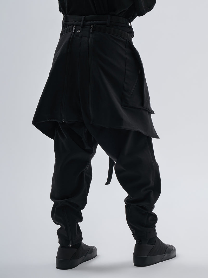 berrin cargo pants schoeller naturetec merino black – enfin levé