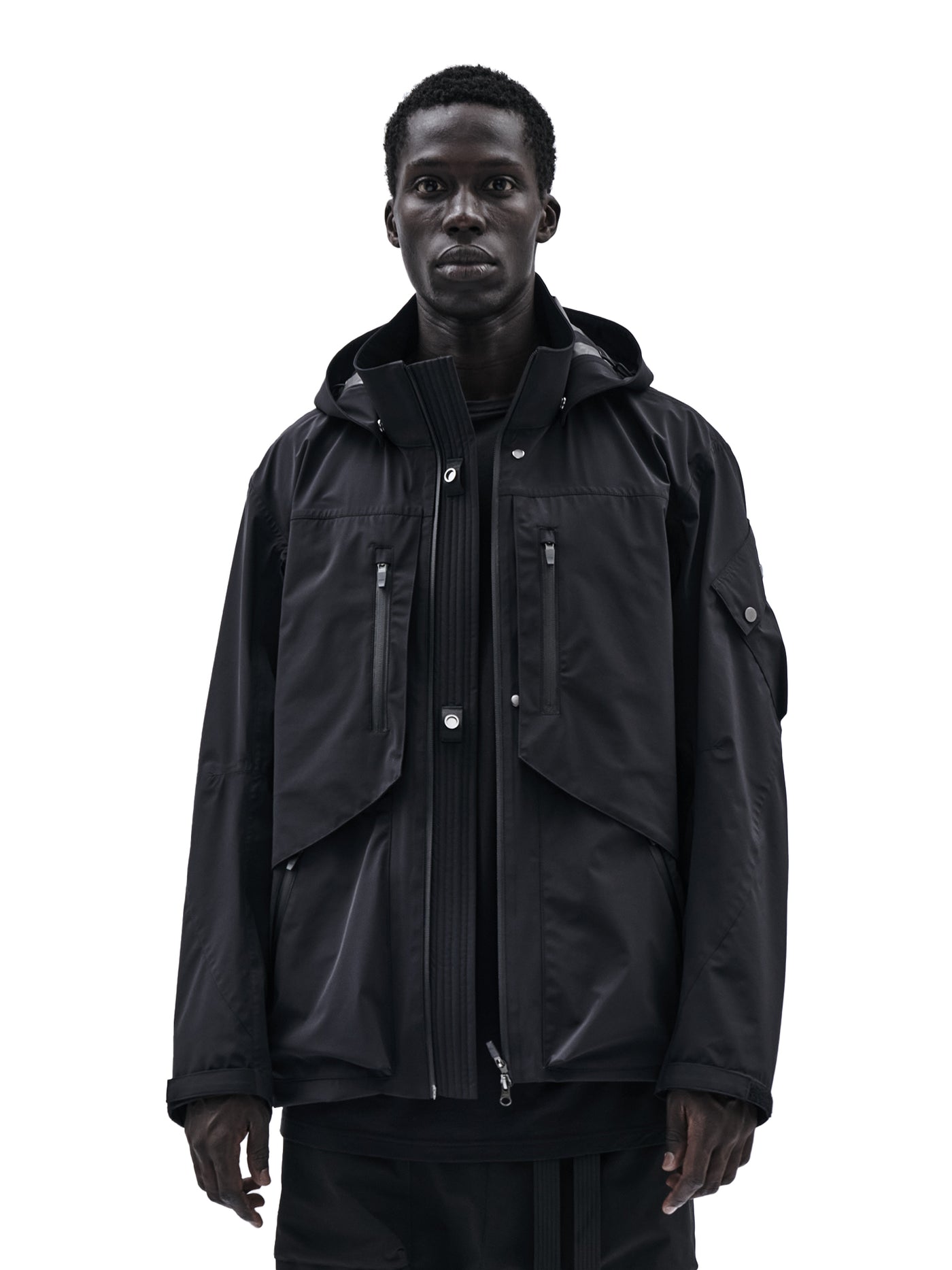 eaphi　CURVE CUT LINE JACKET eaphi【Eaphi】CURVE CUT LINE JACKET black