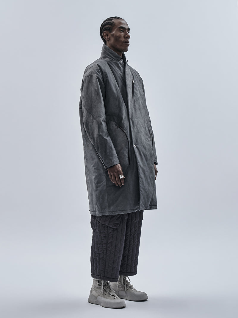 arima coat cold dyed grey