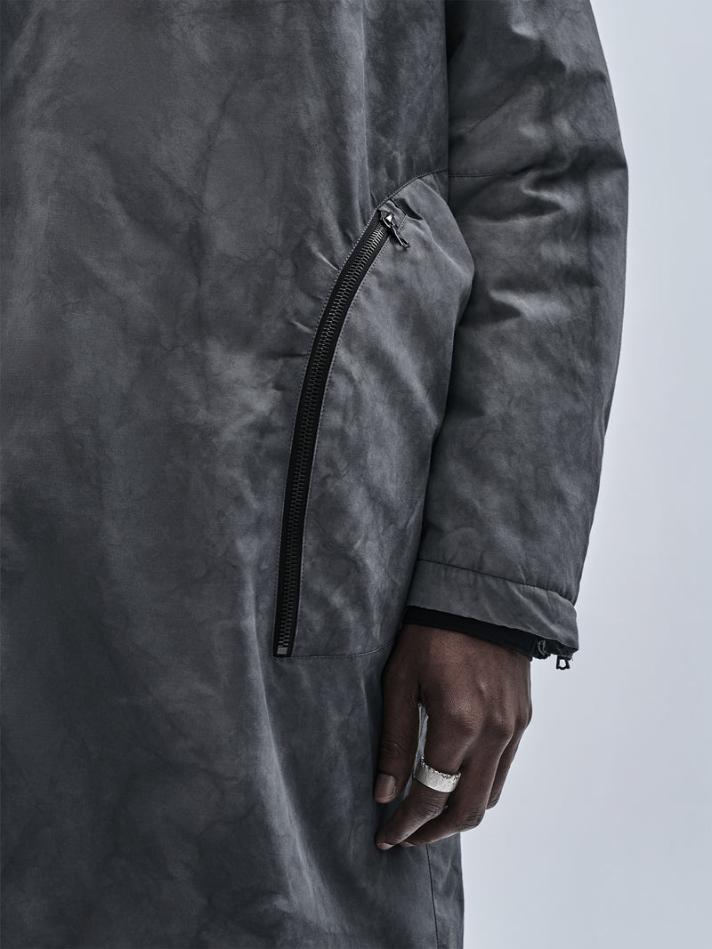 arima coat cold dyed grey