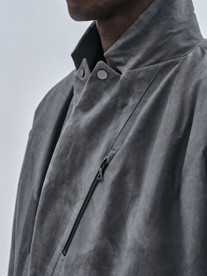 arima coat cold dyed grey