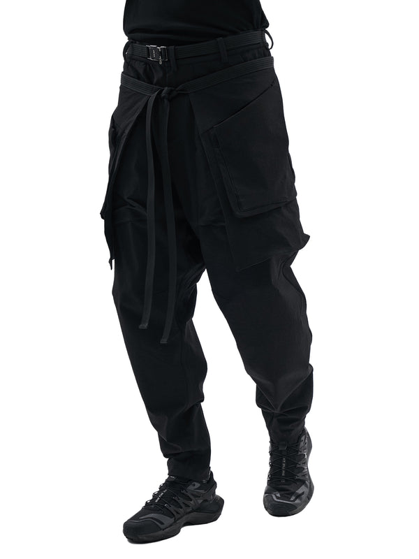 enfin leve レザー　サルエルパンツ BOTTOMS - MEN – enfin levé