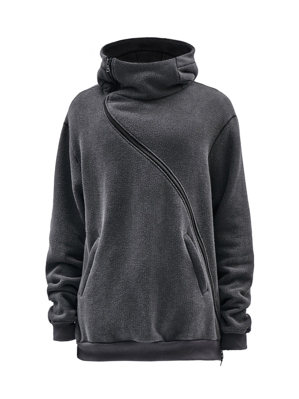 gurutze hoodie cold dyed grey