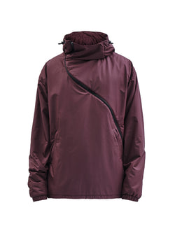 gurutze insulated hoodie burgundy