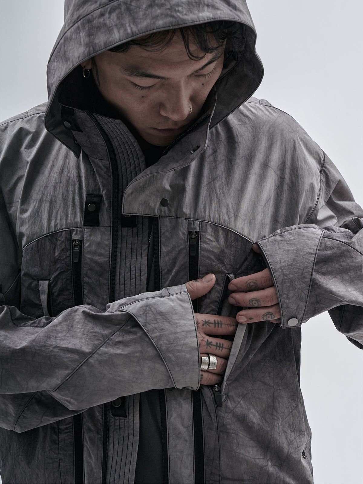 urren jacket cold dyed smoke