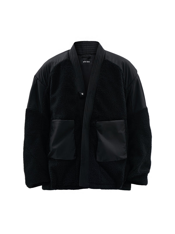 mendix noragi merino wool sherpa black – enfin levé