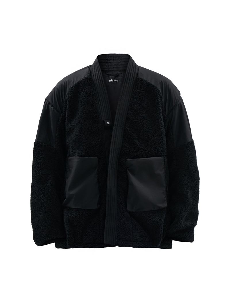 ジャケット・アウター ENNOY MERINO WOOL SWEATER (BLACK) mendix noragi merino wool sherpa black – enfin levé
