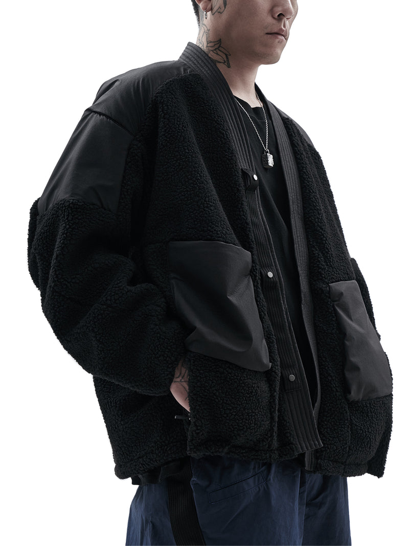 mendix noragi merino wool sherpa black – enfin levé