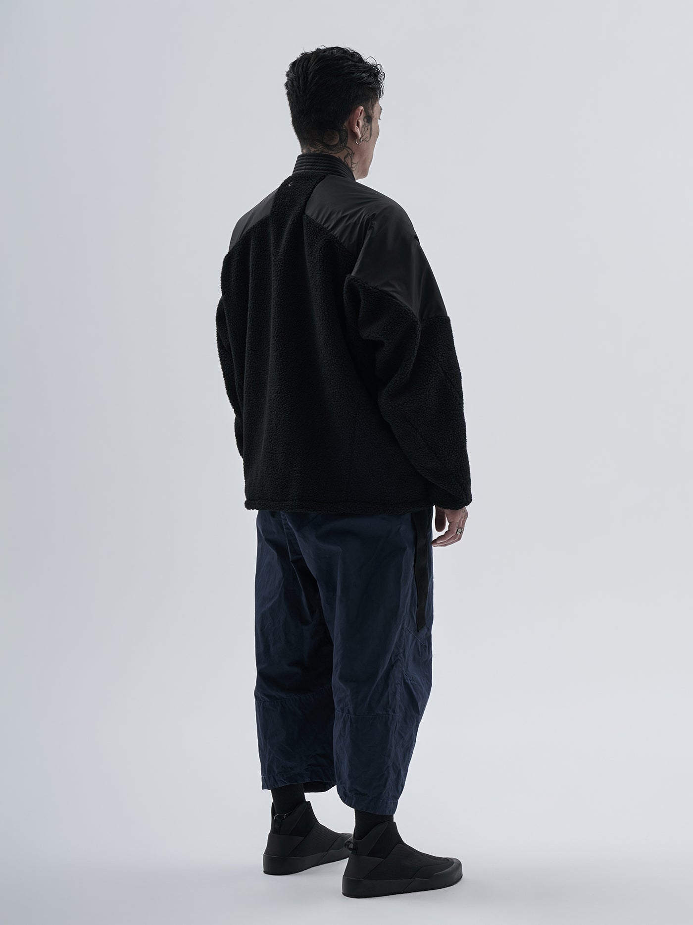 mendix noragi merino wool sherpa black – enfin levé