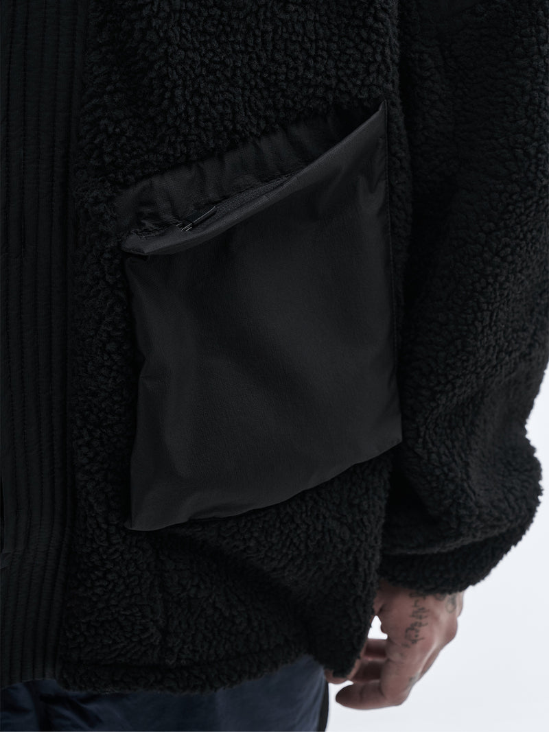 mendix noragi merino wool sherpa black – enfin levé