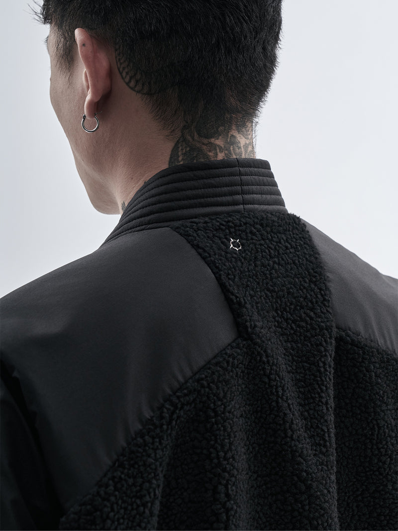 mendix noragi merino wool sherpa black – enfin levé