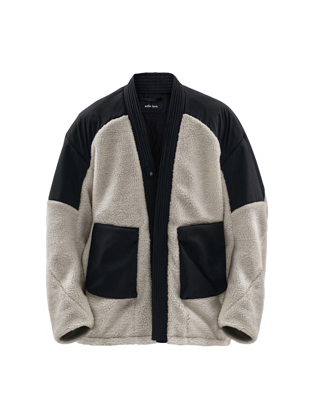 mendix noragi merino wool sherpa off white / black – enfin levé