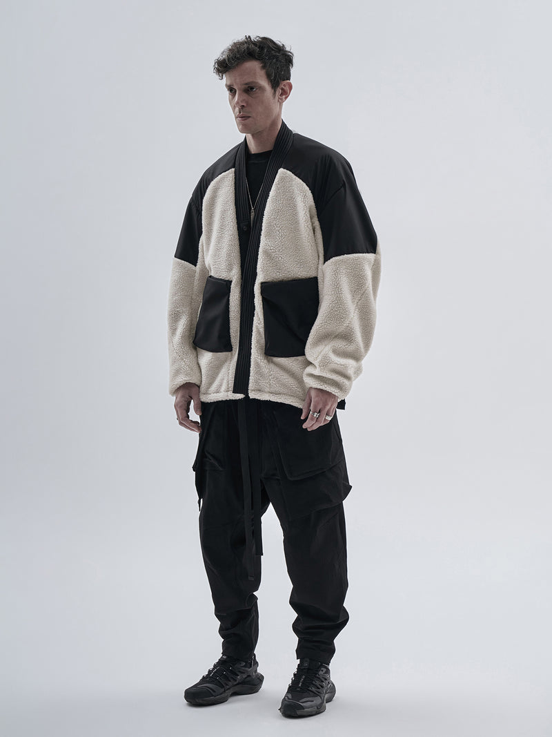mendix noragi merino wool sherpa off white / black – enfin levé