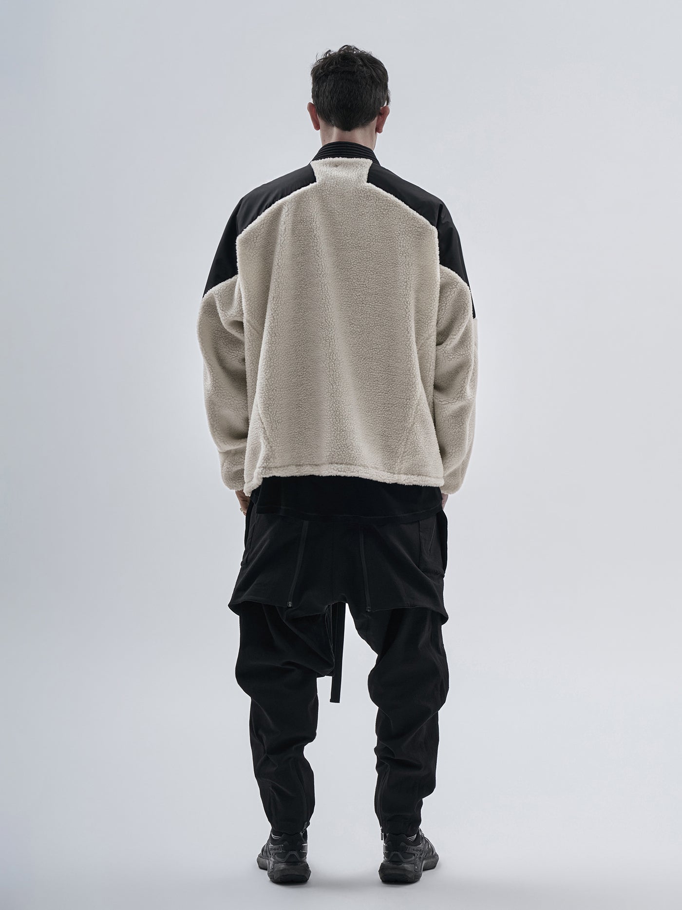 mendix noragi merino wool sherpa off white / black – enfin levé