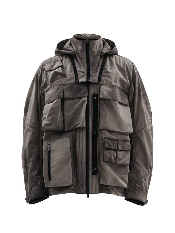 luken jacket cold dyed burnt sand