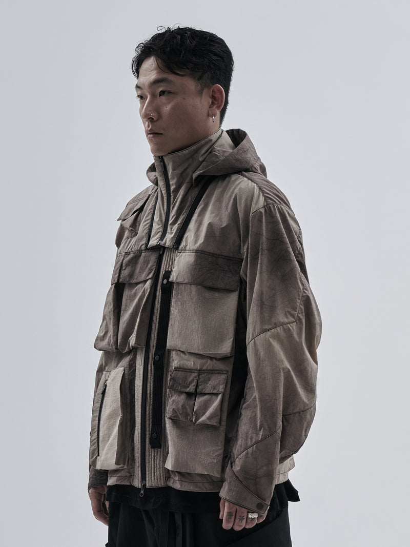 luken jacket cold dyed burnt sand