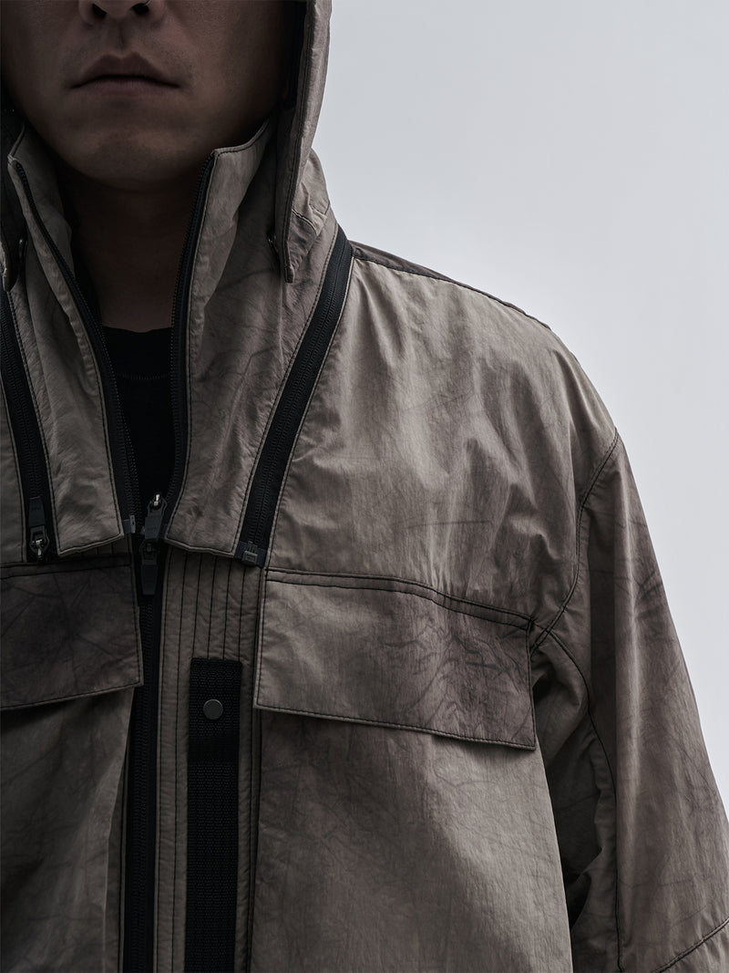 luken jacket cold dyed burnt sand