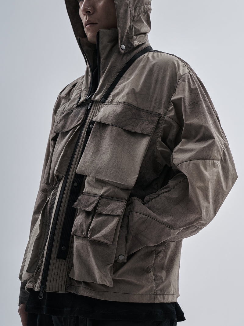 luken jacket cold dyed burnt sand