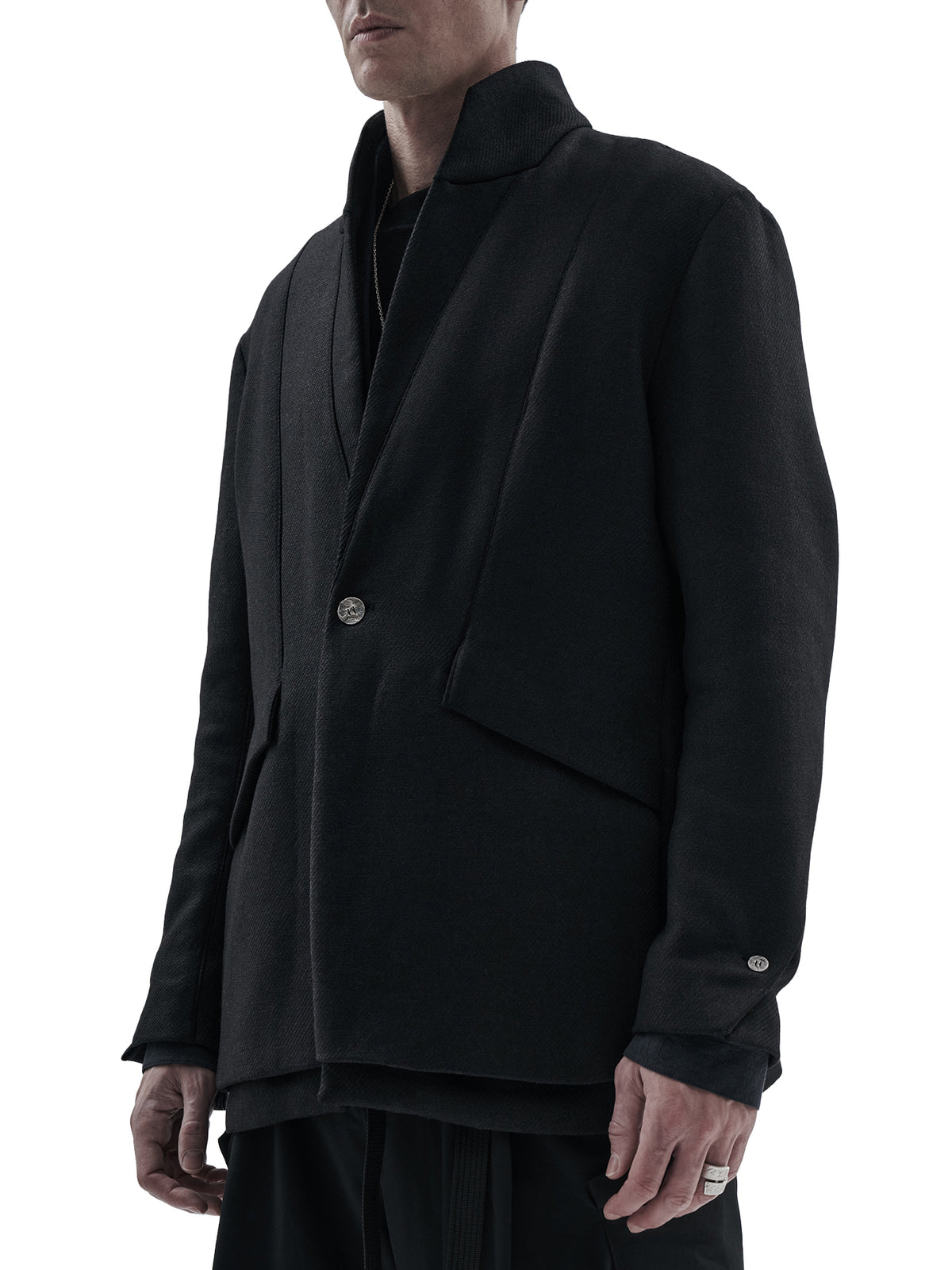 itxar blazer technical wool onyx