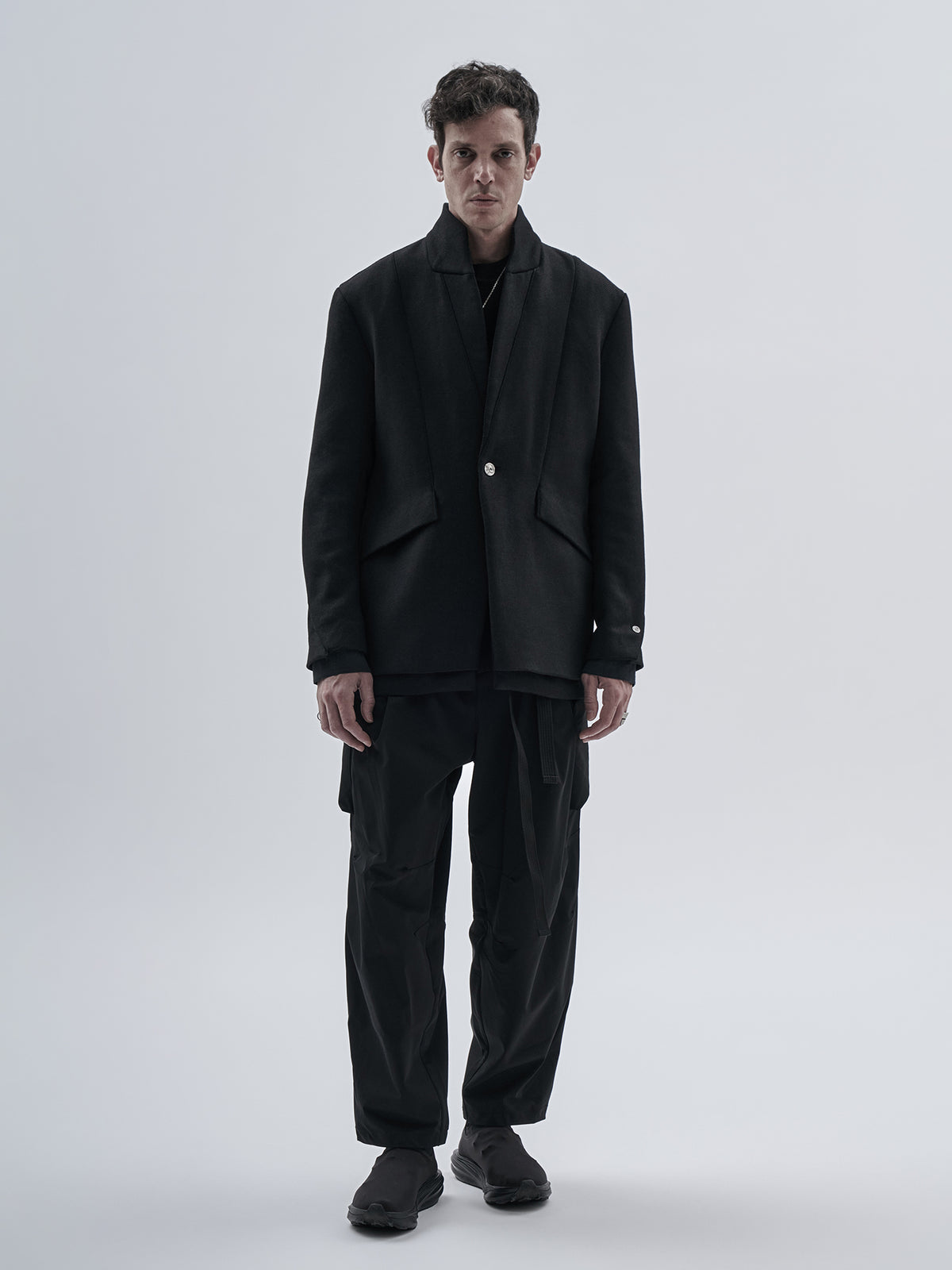 itxar blazer technical wool onyx