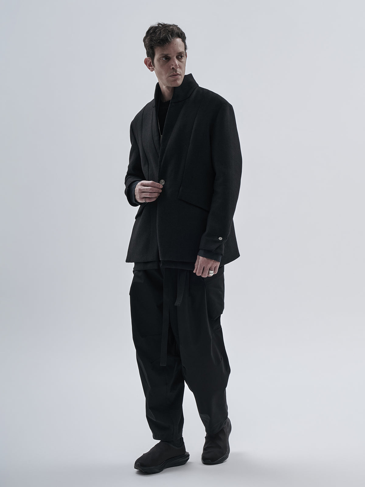 itxar blazer technical wool onyx