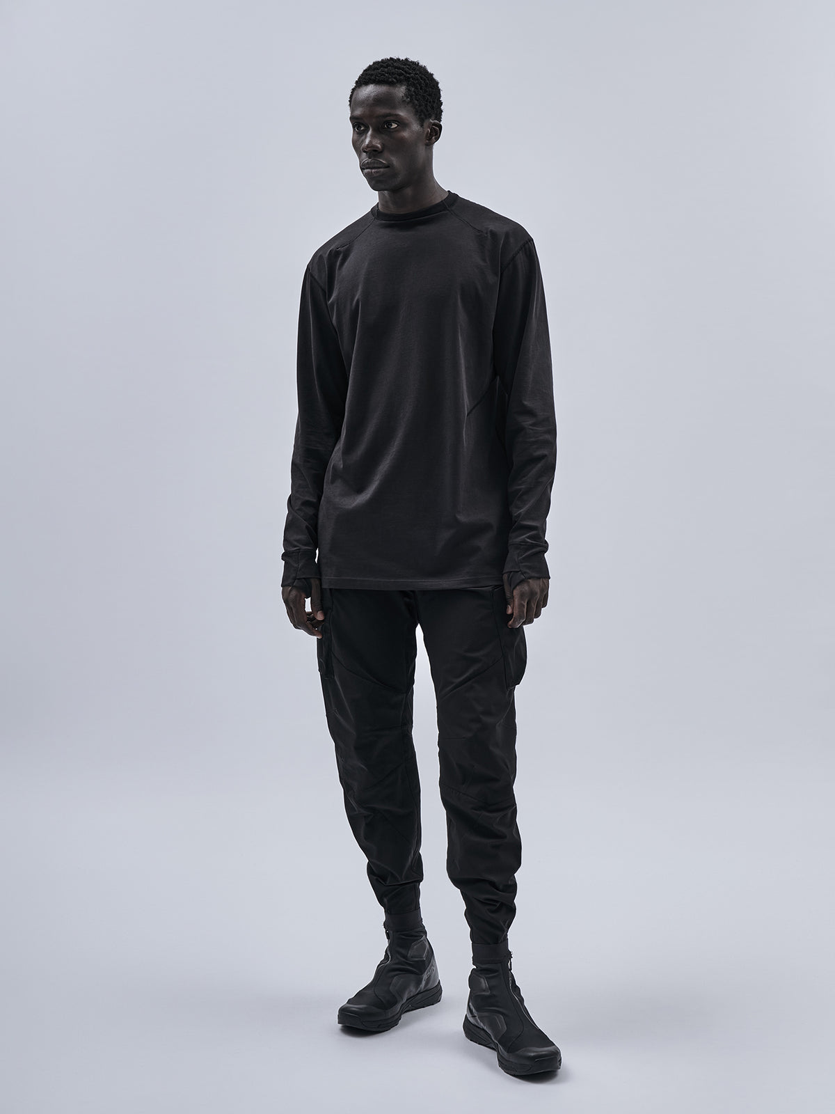 ameztu articulated cargo pants schoeller dryskin black // RTS