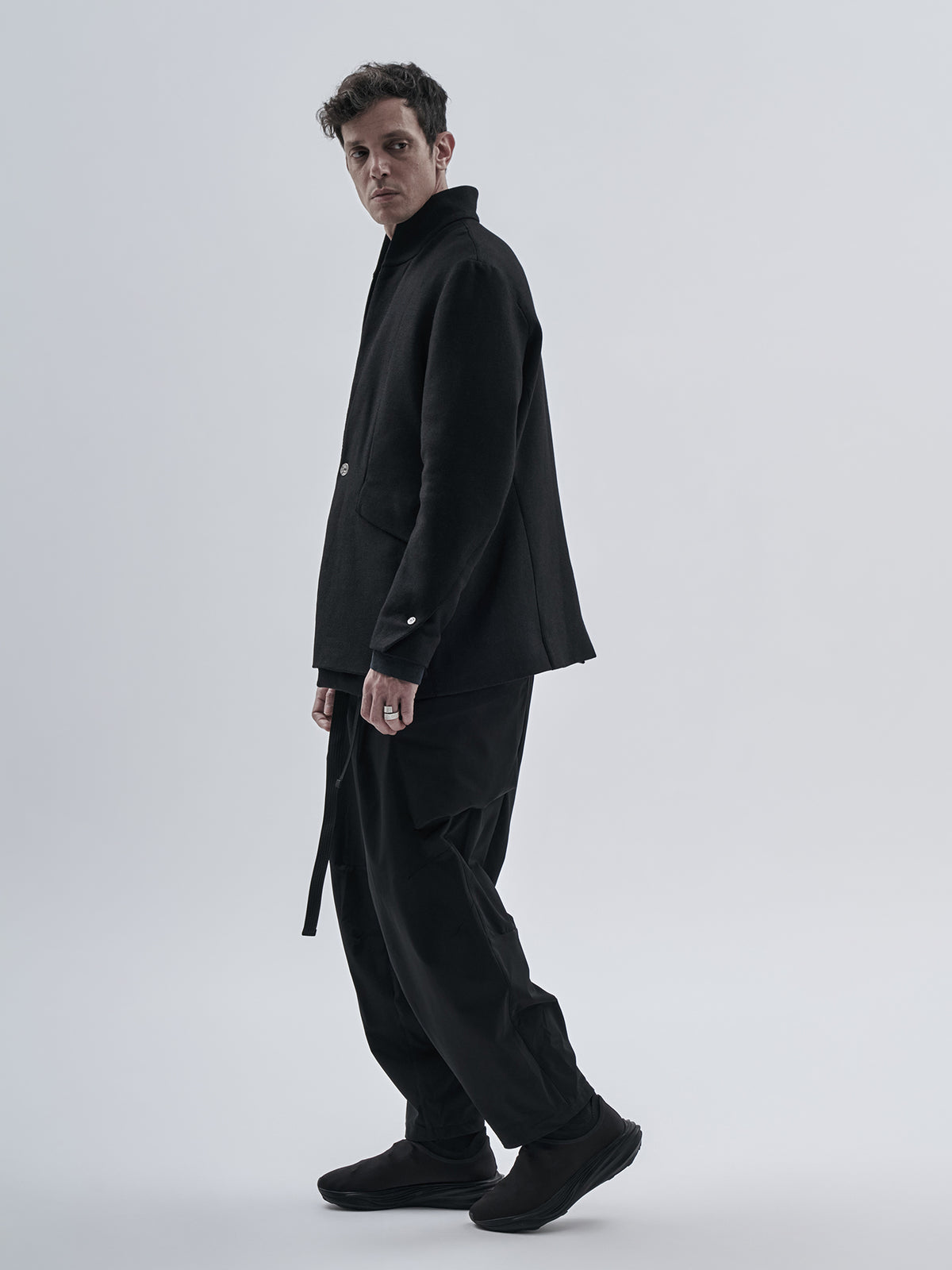 itxar blazer technical wool onyx