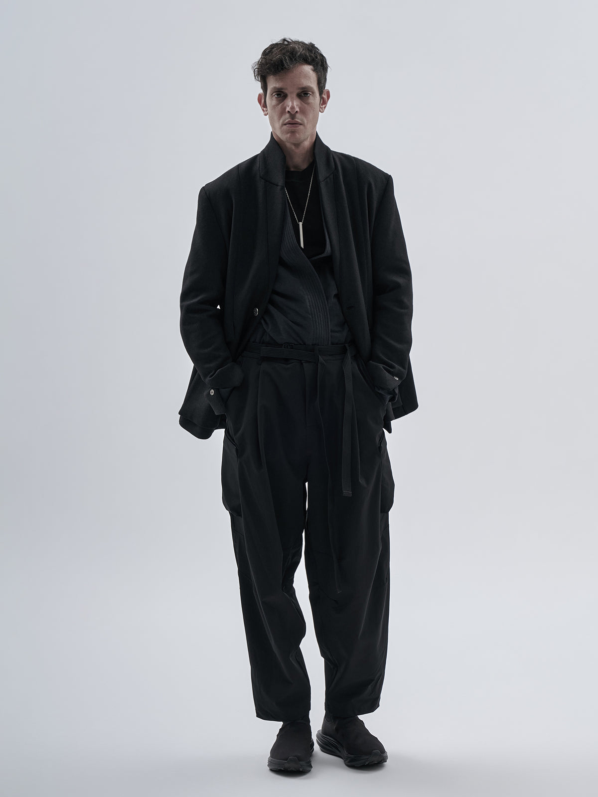 itxar blazer technical wool onyx