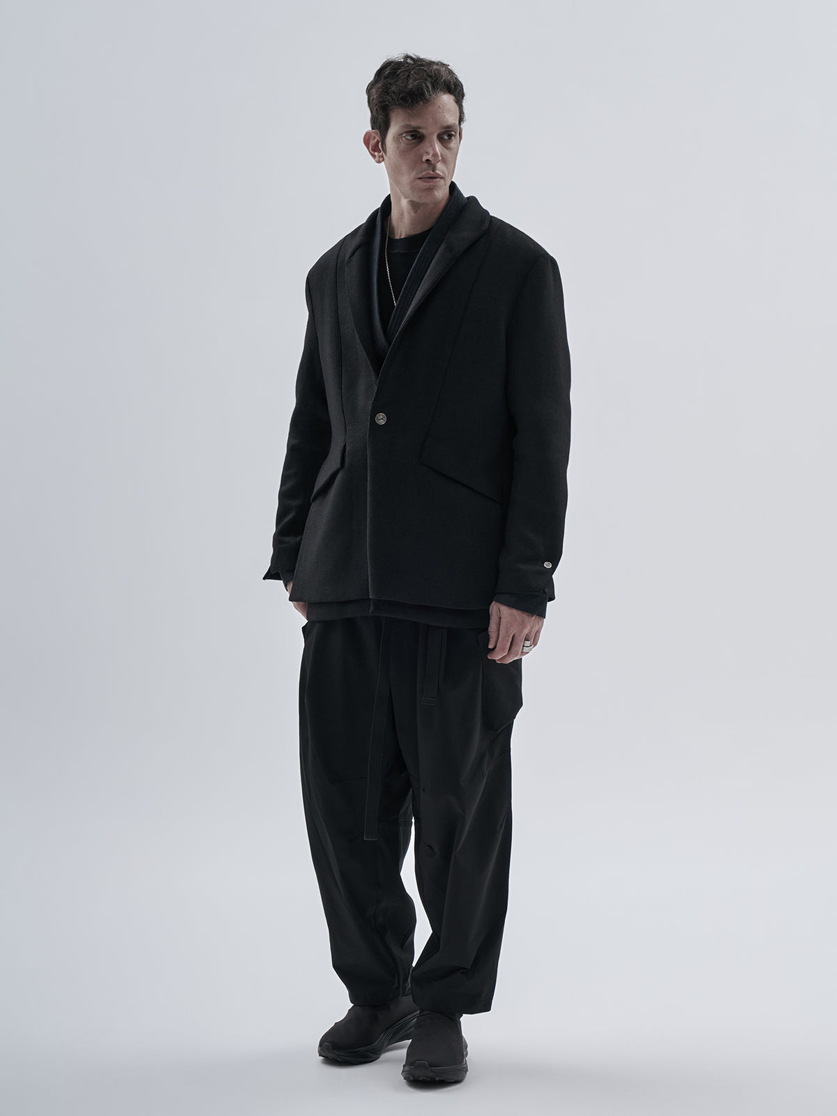 itxar blazer technical wool onyx