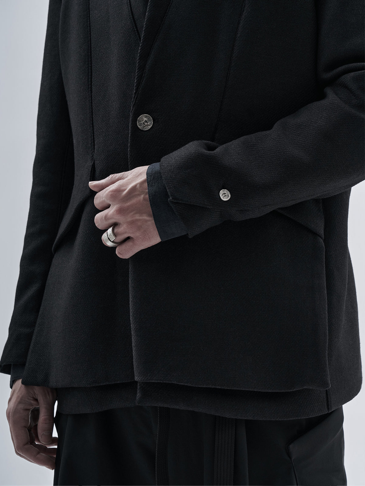 itxar blazer technical wool onyx