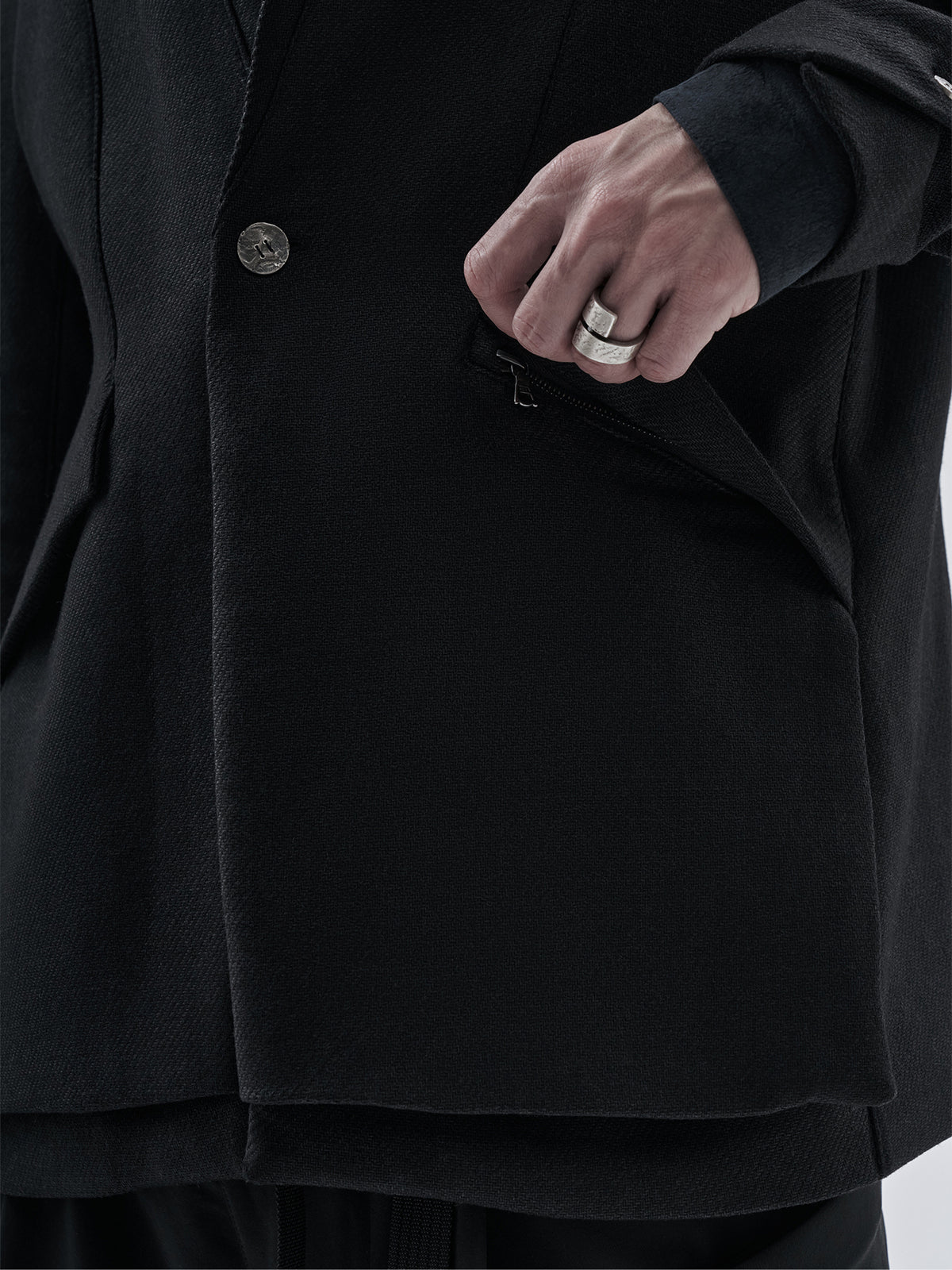 itxar blazer technical wool onyx