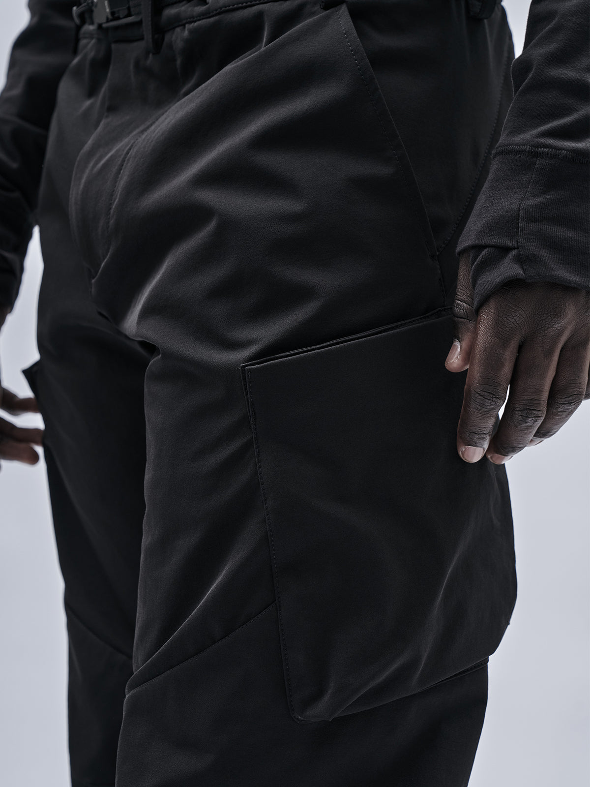 ameztu articulated cargo pants schoeller dryskin black // RTS