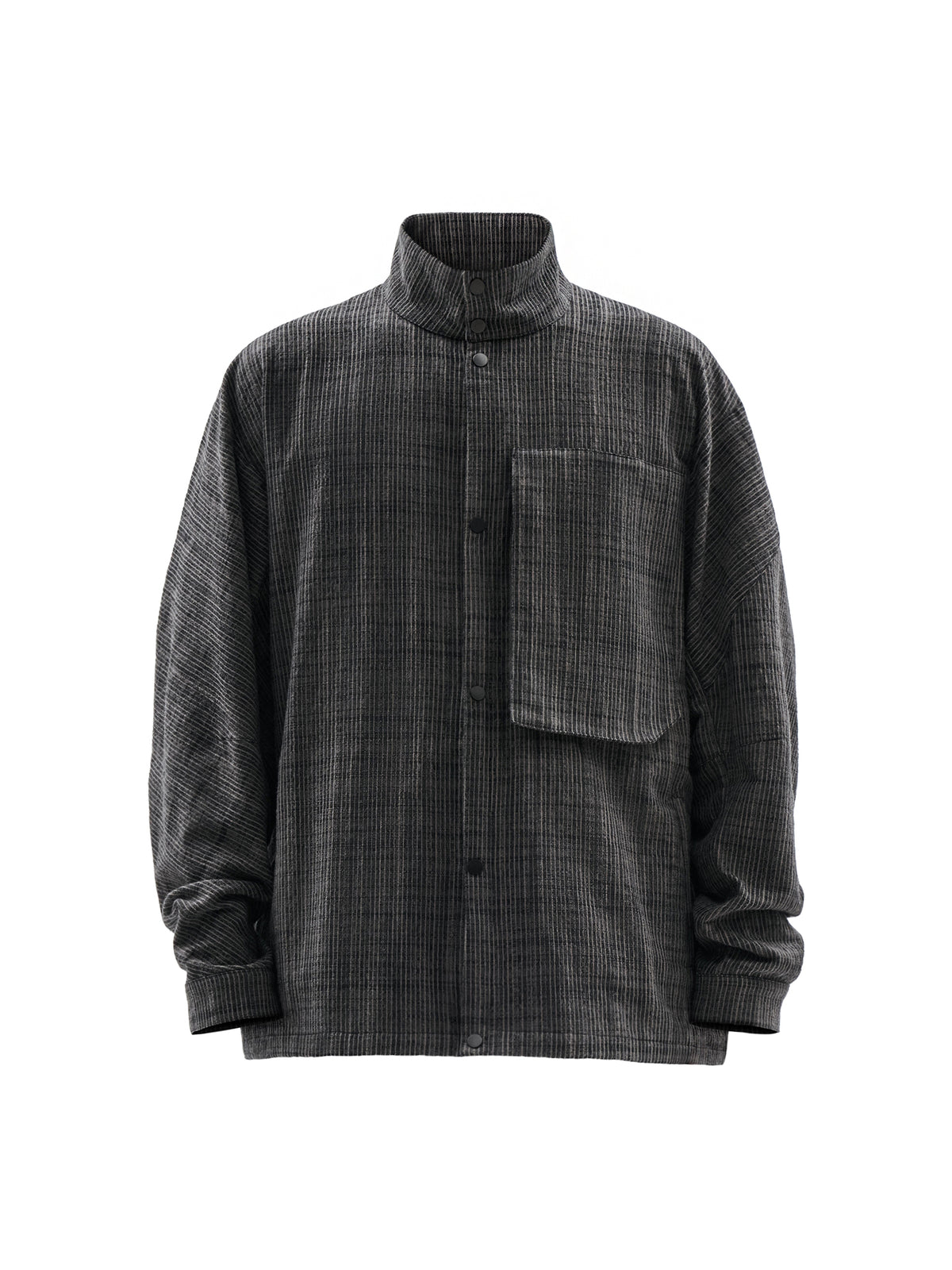 sarein jacket chalk stripe clay